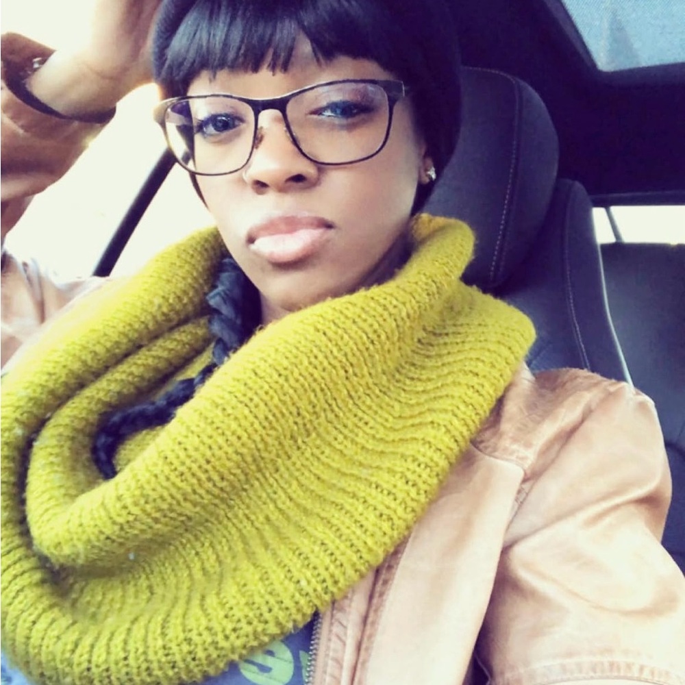 Cozy Green Knit Infinity Scarf Sweater Vest